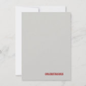 Babys初めてのクリスマスカード サンキューカード (裏面)