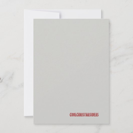 Babys初めてのクリスマスカード サンキューカード (裏面)