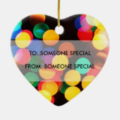 Babys初めてのクリスマスフォトギフトラベル&オーナメント セラミックオーナメント (裏面)