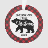 Babys初めてのクリスマスフォトセラミックオーナメント オーナメント (正面)