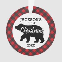Babys初めてのクリスマスフォトセラミックオーナメント