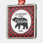 Babys初めてのクリスマスフォトセラミックオーナメント メタルオーナメント (左)