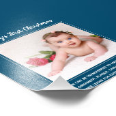 Babys初めてのクリスマス写真テンプレート – 独自の作成 フォトプリント (角)