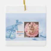 babys初めてのクリスマス セラミックオーナメント (正面)