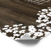 Babys 素朴 Breathの17台結婚座席表 ポスター (角)