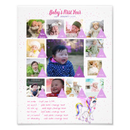 BABYS 1年目のフォトコラージュ8x12 $5以下！ フォトプリント