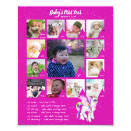 BABYS 1年目のフォトコラージュ8x12 $5以下！ フォトプリント