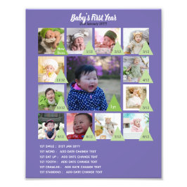 BABYS 1年目のフォトコラージュ8x12 $5以下！ フォトプリント