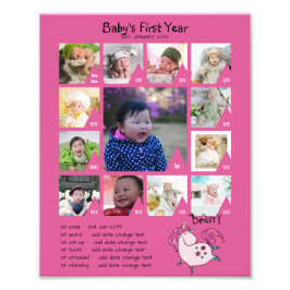 BABYS 1年目のフォトコラージュ8x12 $5以下！ フォトプリント