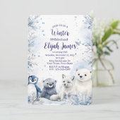 Baby's 1st Birthday Invitation  シーズンカード (スタンド正面)