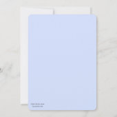 Baby's 1st Birthday Invitation  シーズンカード (裏面)