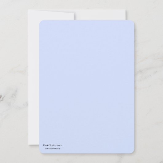 Baby's 1st Birthday Invitation シーズンカード (裏面)