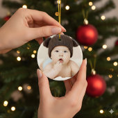 Baby's 1st Christmas 2025 Ornament | Sleeping Moon セラミックオーナメント