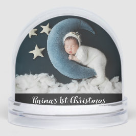 Baby's 1st Christmas - Photo Snow Globe Keepsake