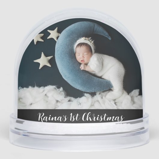 Baby's 1st Christmas - Photo Snow Globe Keepsake (正面)