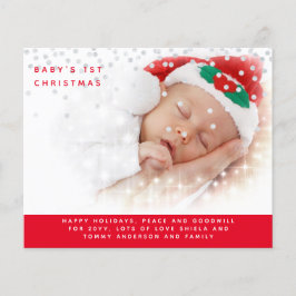 Babys 1st Christmas PHOTO Year In Review Letter