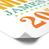 Baby's Birth Date Details Poster - Circus ポスター (角)