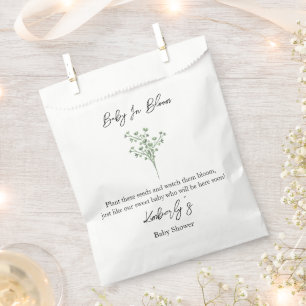 Baby's Breath 赤ちゃんが咲く花 シード ベビーシャワー フェイバーバッグ