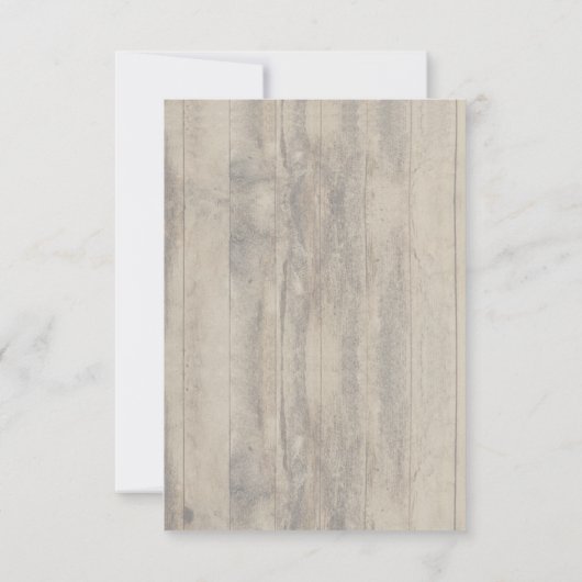 Baby's Breath and Burgundy Flowers 素朴 RSVP (裏面)