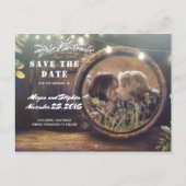 Baby's Breath Barrel写真素朴日付を保存 案内ポストカード (正面)