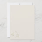 Baby's Breath Boy Girl Gypsophila Baby Shower 招待状 (裏面)