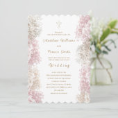 Baby's Breath flowers | Wedding 招待状 (スタンド正面)