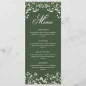 Baby's Breath on Sage Green Menu メニュー (正面)