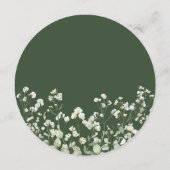 Baby's Breath  on Sage Green Round Menu メニュー (裏面)