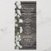 Baby's Breath on Wood素朴 Countryプログラム プログラム (裏面)