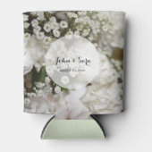 Baby's Breath Photoパーソナライズされた結婚, s 缶クーラー (正面)