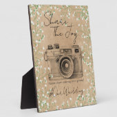 Baby's Breath Social Mediaの共有写真ハッシュタグの追加 フォトプラーク (側面)