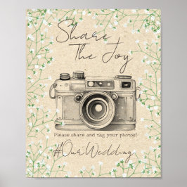 Baby's Breath Social Mediaの共有写真ハッシュタグの追加 ポスター