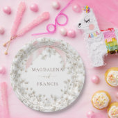 baby's breath | wedding ペーパープレート (パーティー)