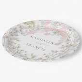 baby's breath | wedding ペーパープレート (アングル)