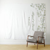 Baby's Breath Wedding Backdrop タペストリー (インサイチュ(横))