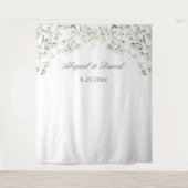 Baby's Breath Wedding Backdrop タペストリー (正面)