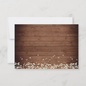 Baby's Breess 素朴 RSVPカードと食事の選択 出欠カード (裏面)