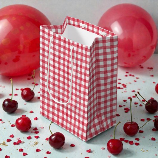 Baby's Cherry First Red Gingham Birthday 薄葉紙