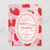 Baby's First Birthday Invitation 招待状 (正面/裏面)