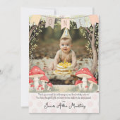 Baby's First Birthday Thank You Card サンキューカード (正面)