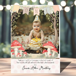 Baby's First Birthday Thank You Card サンキューカード