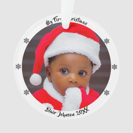 Baby's First Christmas オーナメント (正面)