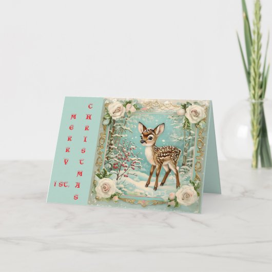 BABY'S FIRST CHRISTMAS サンキューカード (正面)