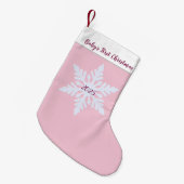 Baby's First Christmas スモールクリスマスストッキング (正面 (吊り時))