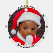 Baby's First Christmas セラミックオーナメント (正面)