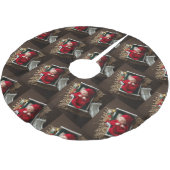 Baby's First Christmas ブラッシュドポリエステルツリースカート (アングル)