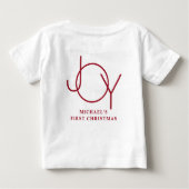 Baby's First Christmas  ベビーTシャツ (裏面)