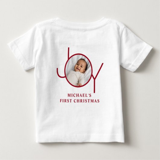 Baby's First Christmas  ベビーTシャツ (裏面)