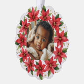 Baby's First Christmas 2025 Poinsettia Wreath  オーナメントカード (左)