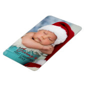 Baby's First Christmas 4x6 Photo Refrigerator マグネット (左側)